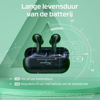 HyperX Cloud MIX Buds | Draadloze In-Ear USB-C Gaming Oordopjes | Zwart