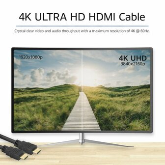 ACT AK3917 HDMI Kabel | 1,5 m | High Speed v2.0 | HDMI Type A naar Type A | Zwart