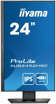 iiyama ProLite XUB2492HSC-B5 LED display 61 cm (24&quot;) 1920 x 1080 Pixels Full HD Zwart
