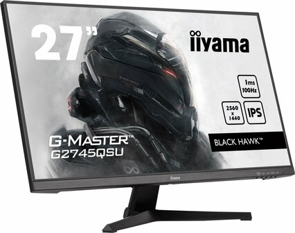 iiyama G-MASTER G2745QSU-B1 computer monitor 68,6 cm (27&quot;) 2560 x 1440 Pixels Dual WQHD LED Zwart