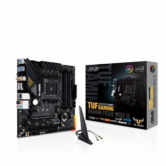 ASUS TUF GAMING B550M-PLUS WIFI II | Socket AM4 | AMD B550 | 4xDDR4 | Micro-ATX | Moederbord