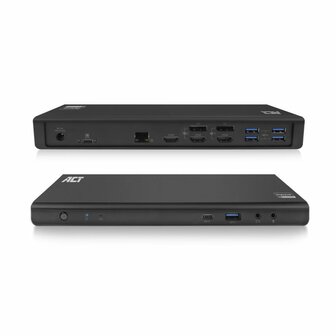 ACT AC7048 | Docking Station &amp; Poortreplicator | USB-C 3.2 Gen 1 | Zwart
