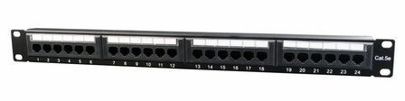 Gembird Cat5e 24-Poorts Patchpanel met Kabelorganizer