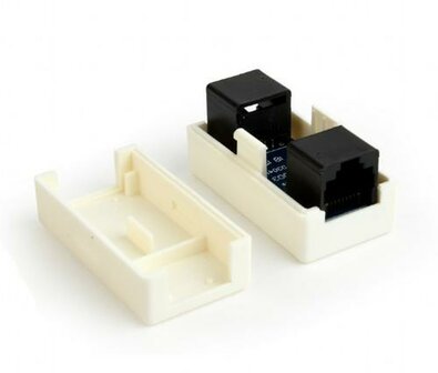 Gembird kabel-tussenstuk | RJ-45 female | Wit | NCA-LC6-01