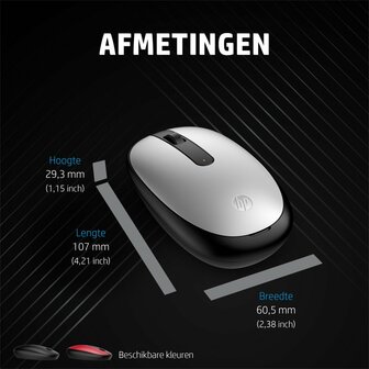 HP 240 | Bluetooth Muis | Links- en Rechtshandig | Zwart
