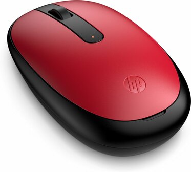 HP 240 Empire Red | Bluetooth Muis | Links- en Rechtshandig | 1600 DPI | Rood/Zwart
