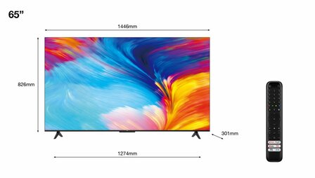 TCL 65P635 | 65&#039;&#039; Ultra HD 4K | LED Smart TV | Wifi | Google TV | HDR10 | 60Hz
