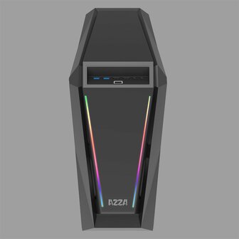 Azza Chroma 410A RGB | Midi Tower Case | Zwart