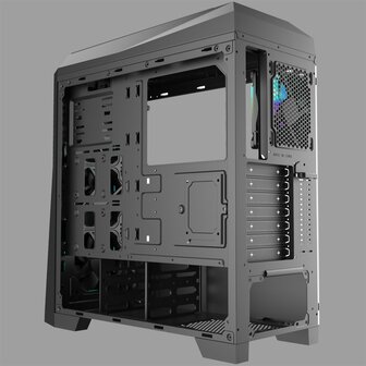 Azza Chroma 410A RGB | Midi Tower Case | Zwart
