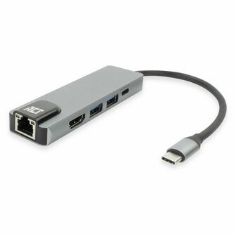 ACT AC7047 | Docking Station | USB-C | Silver