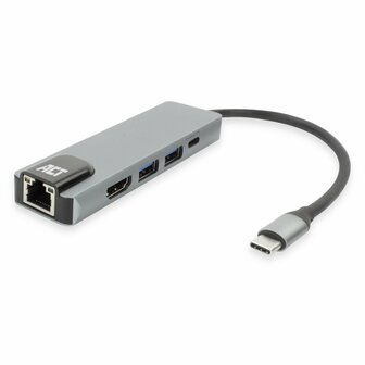 ACT AC7047 | Docking Station | USB-C | Silver