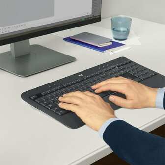 AZERTY | Logitech MK540 Advanced | Draadloze Muis en Toetsenbordcombo | AZERTY | Belgisch | Returned