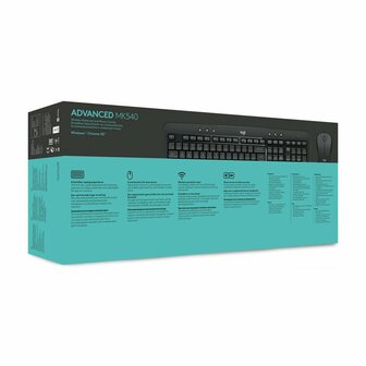 AZERTY | Logitech MK540 Advanced | Draadloze Muis en Toetsenbordcombo | AZERTY | Belgisch | Returned
