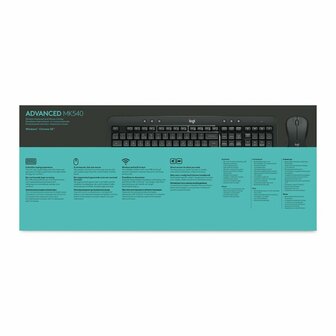 AZERTY | Logitech MK540 Advanced | Draadloze Muis en Toetsenbordcombo | AZERTY | Belgisch | Returned