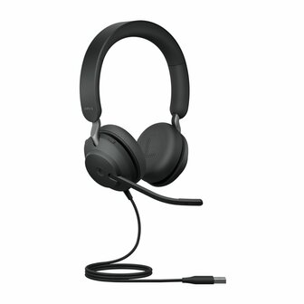 Jabra Evolve2 40SE | Bedraade On-ear headset | USB-A | Zwart