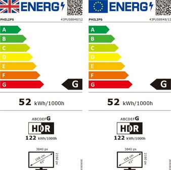 Philips The One 43PUS8848-12 | 43&#039;&#039; Ultra HD 4K | LED Ambilight Smart TV | Wifi | Google TV | Local Dimming | Dolby Vision | 120Hz