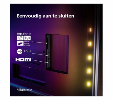 Philips The One 43PUS8848-12 | 43&#039;&#039; Ultra HD 4K | LED Ambilight Smart TV | Wifi | Google TV | Local Dimming | Dolby Vision | 120Hz