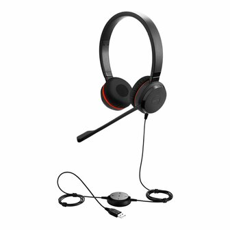 Jabra Evolve 30 II | Draadloze On-ear Headset | USB-A &amp; 3.5mm | Zwart