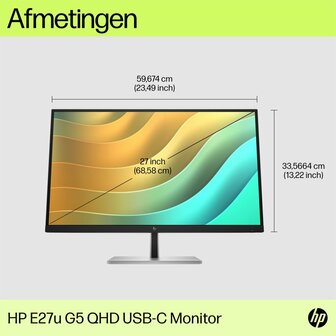 HP E27u G5 27&quot; | 2560 x 1440 75Hz | USB-Hub | Monitor