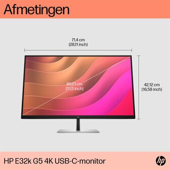 HP E32k G5 32&quot; | 3840 x 2160 4K IPS | 60Hz | USB-C | Monitor