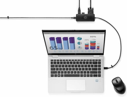 HP 7PJ38AA | Travel Hub G2 | USB-C | Zwart