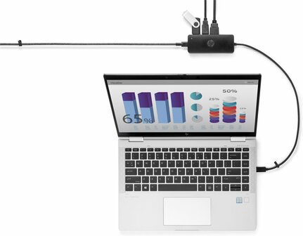 HP 7PJ38AA | Travel Hub G2 | USB-C | Zwart