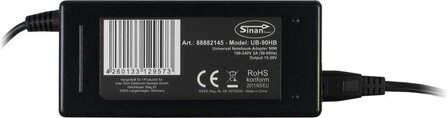 Inter-Tech Sinan UB-90HB | Universele Notebook Lader | 90 Watt