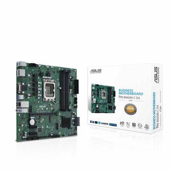 ASUS PRO B660M-C D4-CSM | Socket LGA 1700 | Intel B660 | 4xDDR4 | Micro-ATX | Moederbord