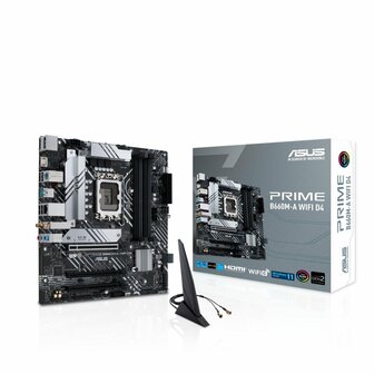 ASUS PRIME B660M-A WIFI D4 | Socket LGA 1700 | Intel B660 | 4xDDR4 | Micro-ATX | Moederbord