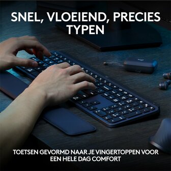 Logitech MX Keys S | Draadloze Muis en Toetsenbordcombo | QWERTY