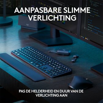 Logitech MX Keys S | Draadloze Muis en Toetsenbordcombo | QWERTY