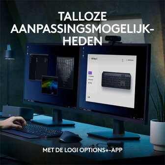 Logitech MX Keys S | Draadloze Muis en Toetsenbordcombo | QWERTY