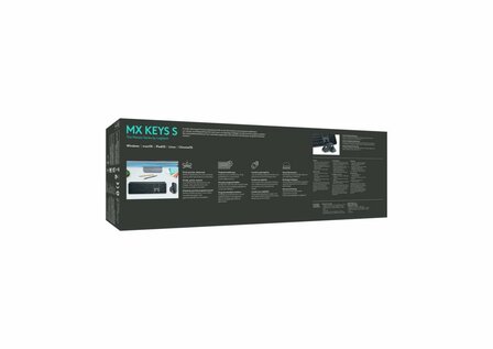 Logitech MX Keys S | Draadloze Muis en Toetsenbordcombo | QWERTY