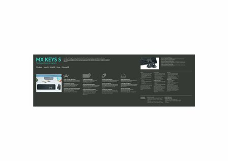 Logitech MX Keys S | Draadloze Muis en Toetsenbordcombo | QWERTY
