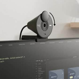 Logitech Brio 300 | 1080P 30FPS USB-C Webcam met Microfoon