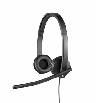 Logitech H570e | Bedraade On-ear USB-A Headset | Zwart
