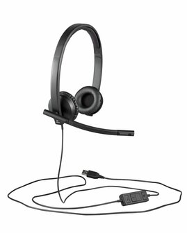Logitech H570e | Bedraade On-ear USB-A Headset | Zwart