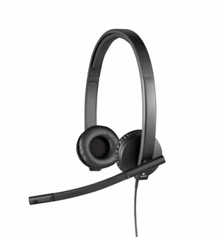 Logitech H570e | Bedraade On-ear USB-A Headset | Zwart
