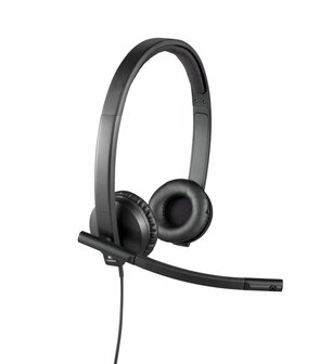 Logitech H570e | Bedraade On-ear USB-A Headset | Zwart