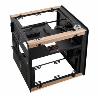 Azza Regis Cube Case | Zwart, Goud, Grijs