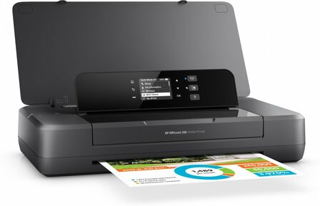 HP OfficeJet 200 | CZ993A | Draagbare A4 Inkjetprinter | Wi-Fi &amp; USB 2.0 | Accu &amp; HP Fast Charge | 10 ppm Zwart / 7 ppm Kleur