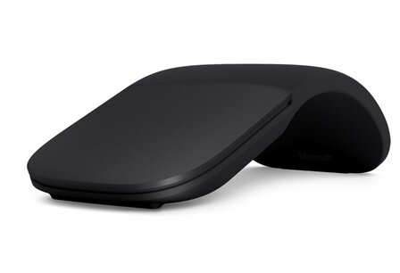 Microsoft Arc Mouse | Ambidextrous Draadloze Muis | Bluetooth | 1000 DPI | Zwart