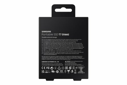 Samsung T7 Shield 4TB Portable SSD - 1.050MB/s Zwart
