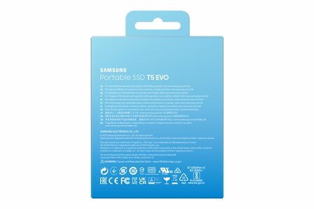 Samsung T5 EVO 2TB Portable SSD - 460 MB/s Zwart