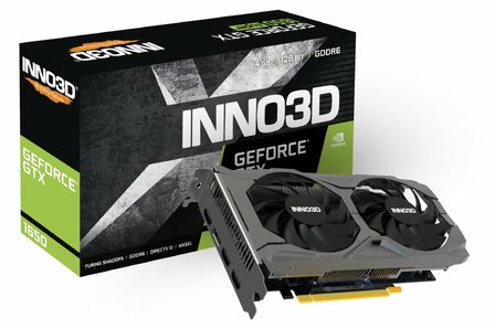 Inno3D GeForce GTX 1650 Twin X2 OC V3 | 4GB GDDR6 VRAM | Videokaart | GPU | Nvidia