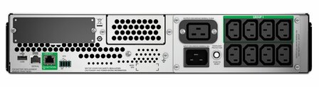 APC Smart-UPS SMT2200RMI2UC | 2200 VA / 1980 W | 2U Rackmount | 8x IEC C13 &amp; 1x IEC C19 Stopcontacten | Zuivere Sinusgolf | AVR Spanningsregeling | LCD-scherm | SmartConnect
