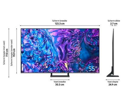 Samsung QE55Q77DAT | 55&#039;&#039; Ultra HD 4K | QLED Smart TV | Wifi | Tizen | Local Dimming | HDR10+ | 100Hz