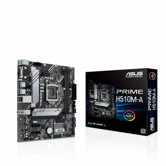 ASUS PRIME H510M-A ARGB | Socket LGA 1200 | Intel H510 | 2xDDR4 | Micro-ATX | Moederbord