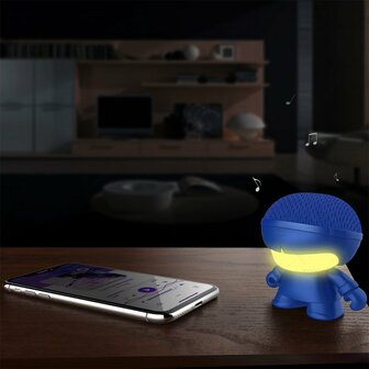 Xoopar | Mini Xboy Portable Bluetooth Speaker | LED Blauw