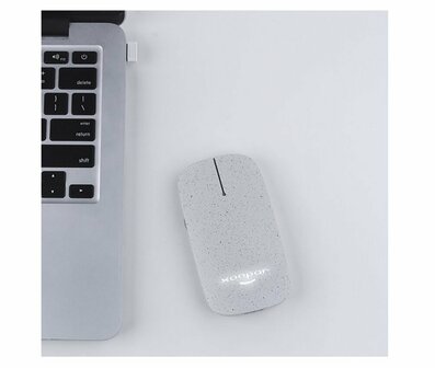 Xoopar Pokket 2 Eco | Ambidextrous Draadloze Muis | RF-Draadloos + USB-A | Wheat